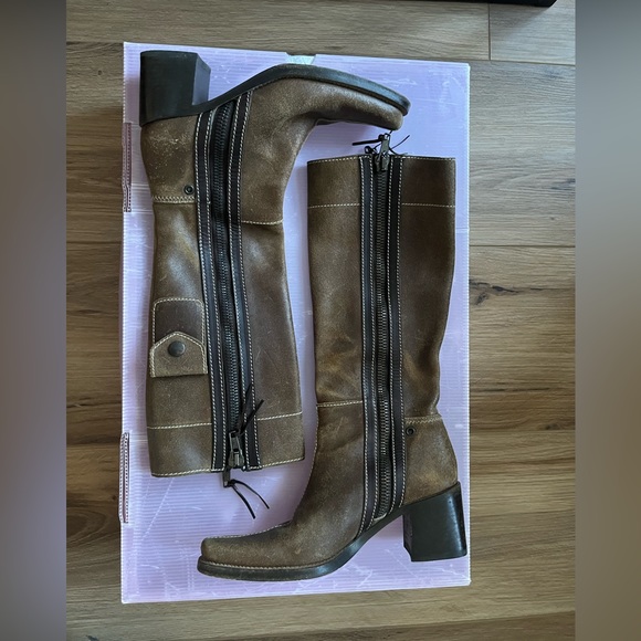 SOLD Vintage rare Moto Miu Miu Moto Boots!!! - Picture 1 of 8